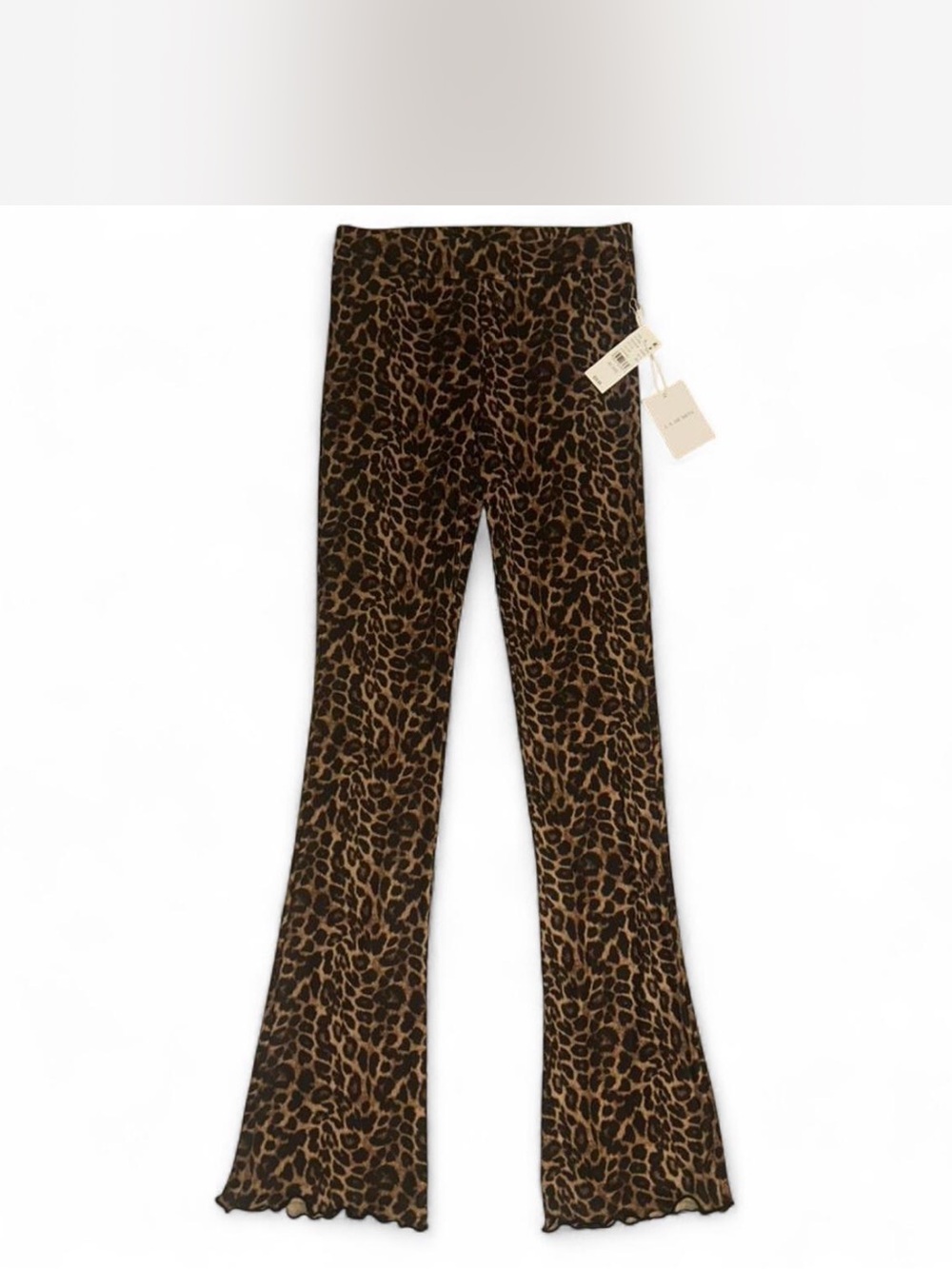 PacSun Leopard Print Ribbed Skirt in Brown and Black